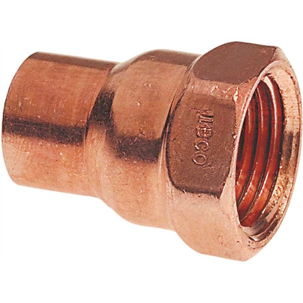 NIBCO I60334 3/4 in. Copper Pressure Cup x FIP Adapter Fitting