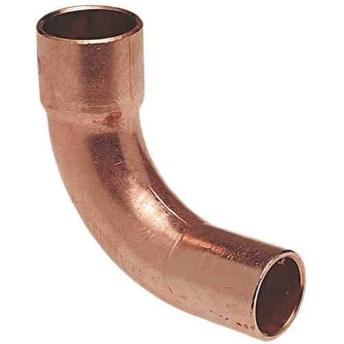 1/4 in. Copper Pressure FTG x Cup 90 Degree Long Radius Elbow Fitting