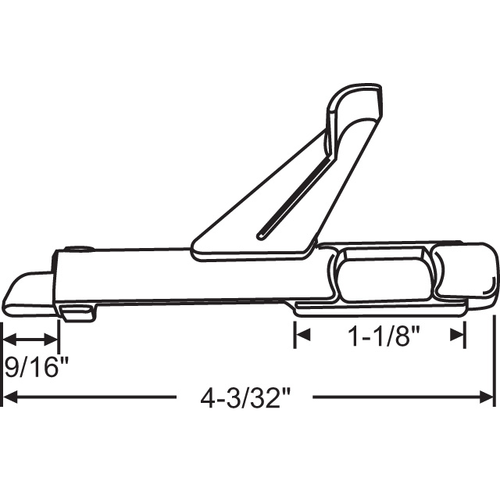 Lh Slide Bolt metal hwl173 Lh