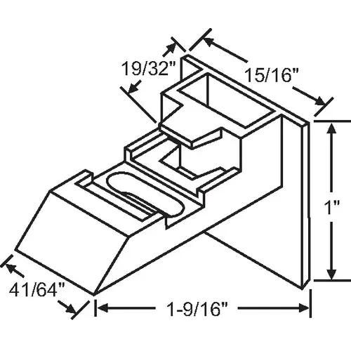 Sash Guide White