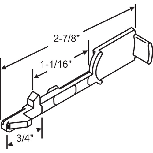 Slide BolT-Metal left Hand