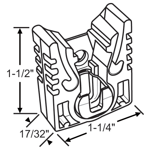 1/2in Pivot Lock Shoe black Break Pad Extension 035