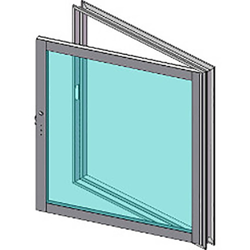 Custom Hollow Metal Transaction Windows Operable Frame