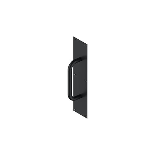 Deltana PPH4016U19 Pull Plate with Handle 4" x 16" S/S in Paint Black