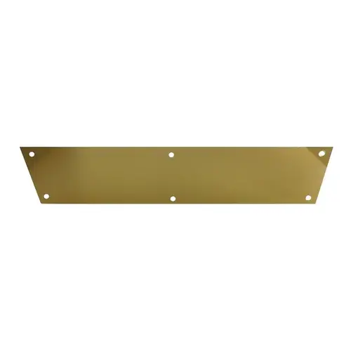 4 X 16 Door Push Plate solid Brass Polished Brass