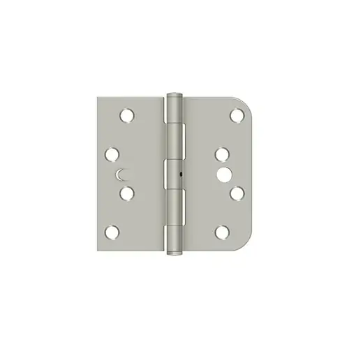 4" x 4" x 5/8" x SQ Hinge in Brushed Nickel Pair