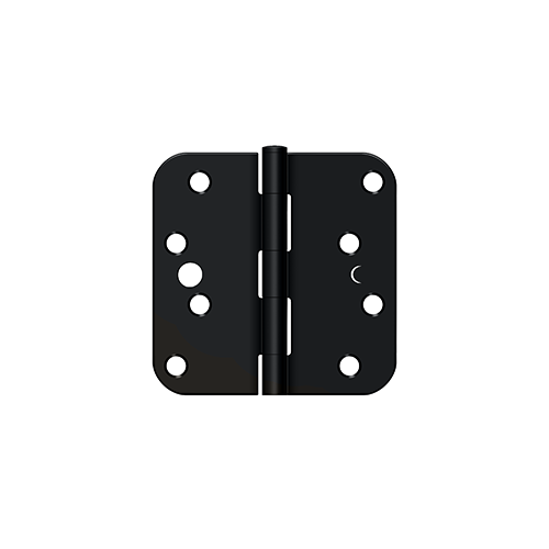 4"x 4"x 5/8" Radius Hinge in Paint Blac - 2 per pack x50 packs