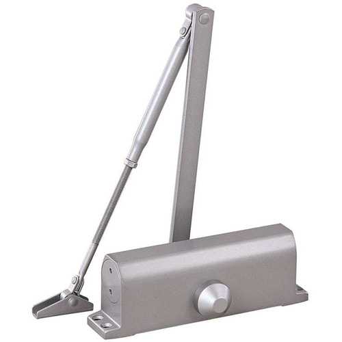 Arctek C804 Surface Mounted Door Closer Fixed Power in Silver (Size 4)