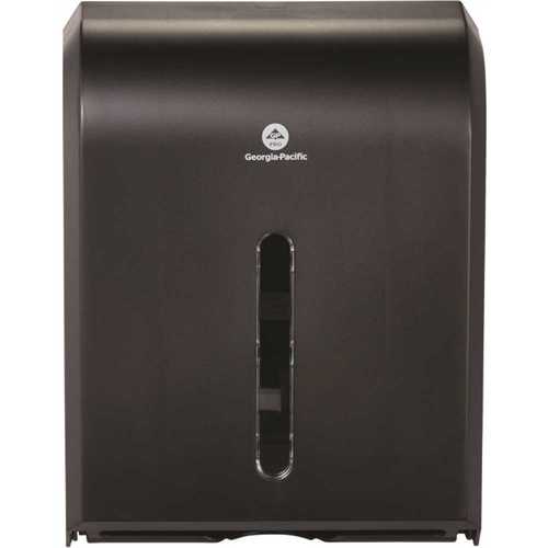 GEORGIA-PACIFIC 56650A Black Combi-Fold Paper Towel Dispenser