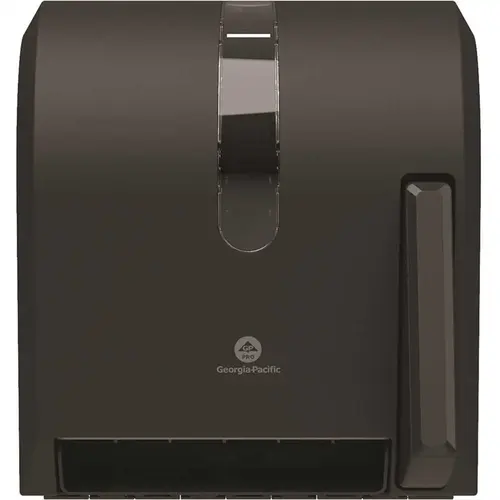 Universal Push-Paddle Paper Towel Dispenser, Opaque