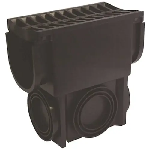 Deep Series Slim Drainage Pit/Catch Basin for Modular Trench and Channel Drain Systems with Multi Pipe Adapter