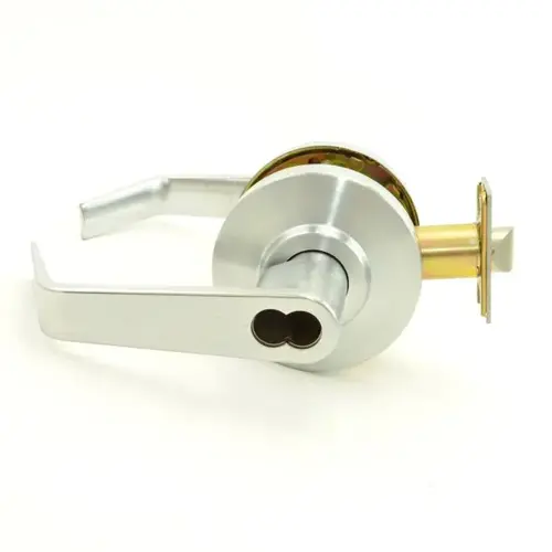 C2000 Regular Lever Keyed Entry Lockset, Satin Chrome