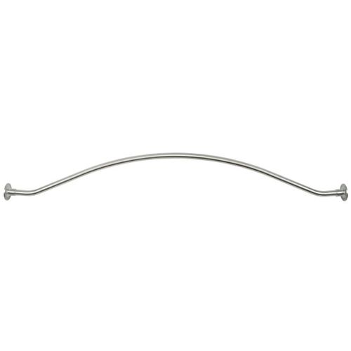 Pamex BSRCP573 5' Spacious Shower Rod with Flange Bright Chrome Finish