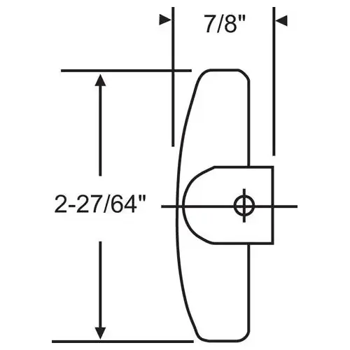 Tee Handle fits Truth Operator Ches Bronze with 11/32in Spli - pack of 2