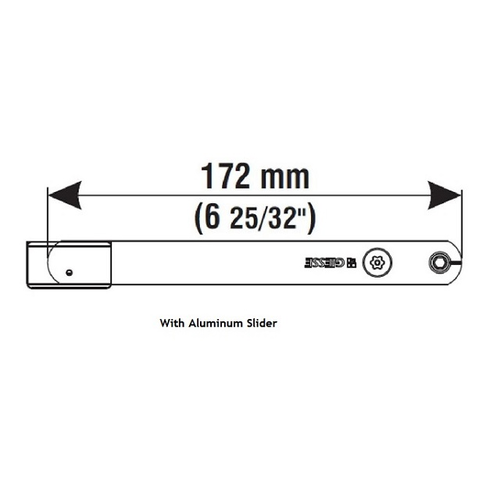 Arm For Os Operator - 172 mm (6 3/4") w/ Aluminum Slider