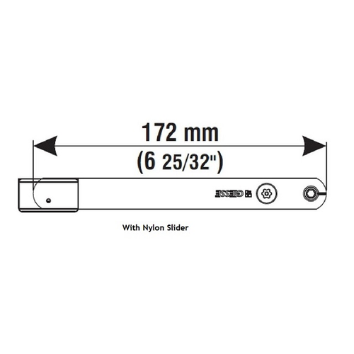 Os Operator Arm, Nylon Slider, 172mm (6-3/4in)