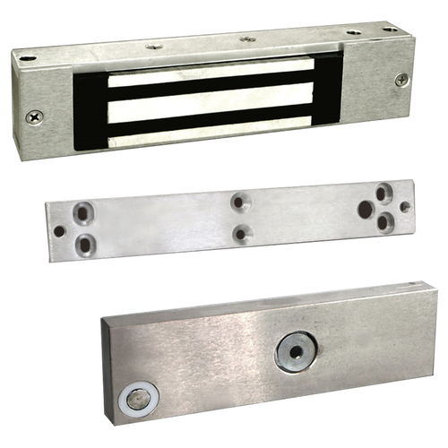 1100 Series Electromagnetic Lock, 600 LB Holding Force Delayed Egress, 12/24 VDC, with SPDT Door Position Switch
