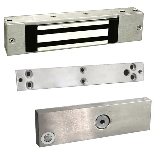 Dortronics 1107xD 1100 Series Electromagnetic Lock, 600 LB Holding Force Delayed Egress, 12/24 VDC, with SPDT Door Position Switch