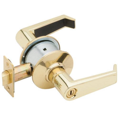 Cylindrical Lock Bright Brass