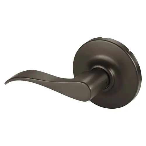 Grade 1 Double Lever Pull Cylindrical Lock, G Lever, Non-Keyed, Dark Oxidized Bronze Finish, Left Hand Dark Oxidized Bronze