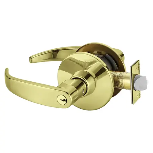 Cylindrical Lock Bright Brass