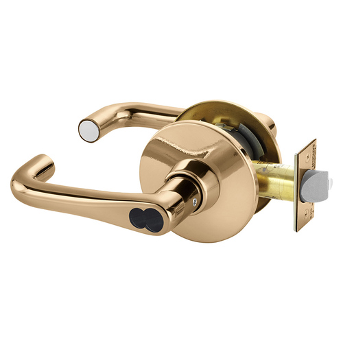 Cylindrical Lock Bright Bronze Plated Clear Coated