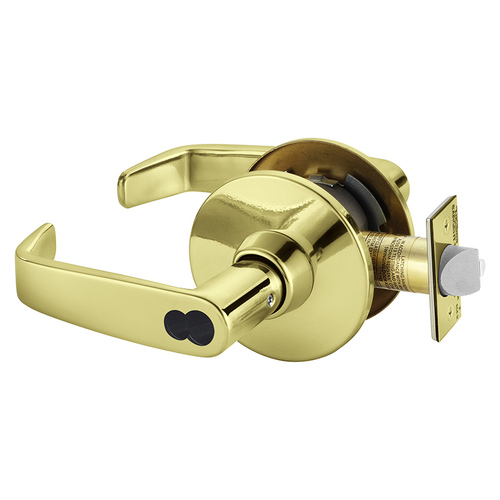 Cylindrical Lock Bright Brass