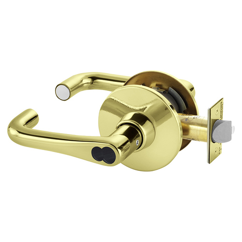 Cylindrical Lock Bright Brass