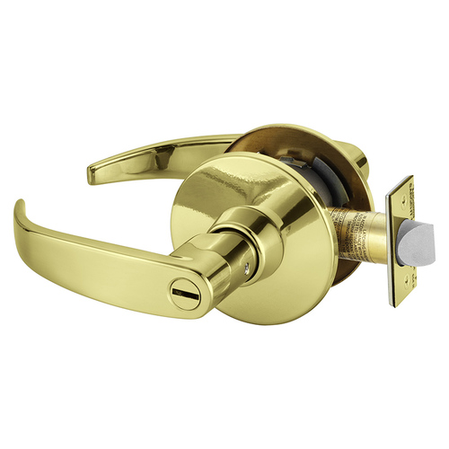 Cylindrical Lock Bright Brass