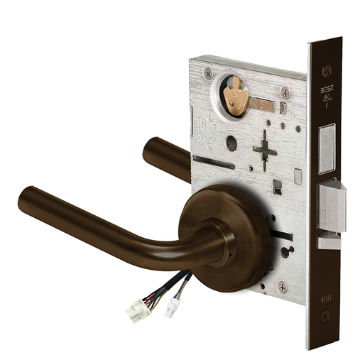 Electric Mortise Lock Dark Bronze Painted