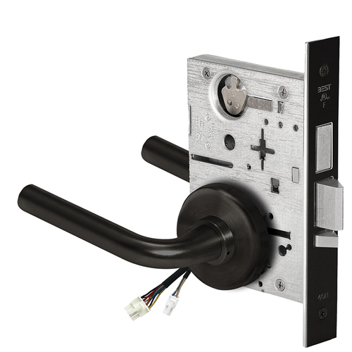 Electric Mortise Lock Flat Black Coated