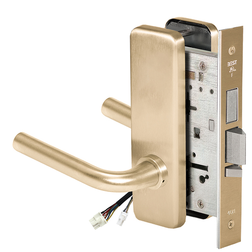 Electric Mortise Lock Satin Brass