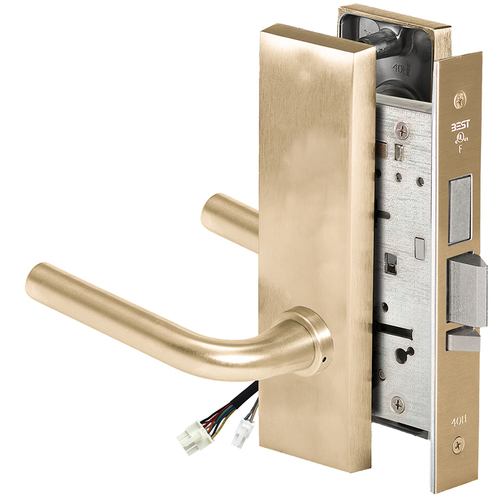 Electric Mortise Lock Satin Brass