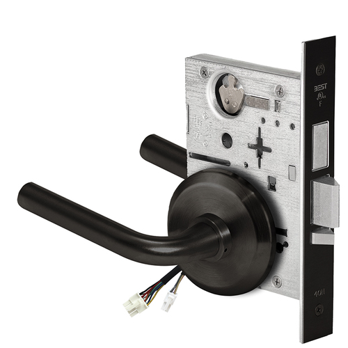 Electric Mortise Lock Flat Black Coated