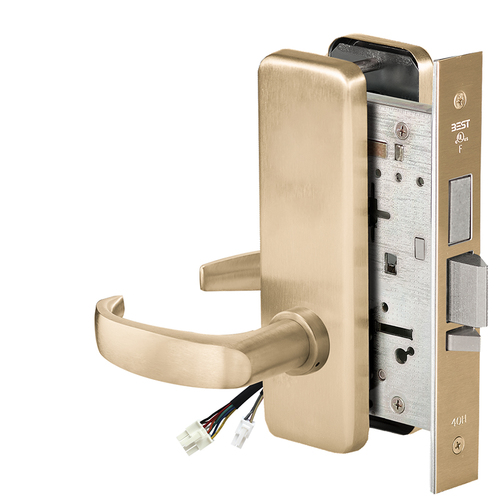 Electric Mortise Lock Satin Brass