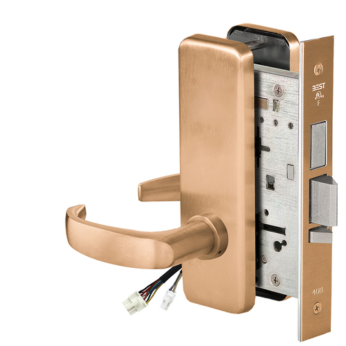 Electric Mortise Lock Satin Bronze Clear Coated