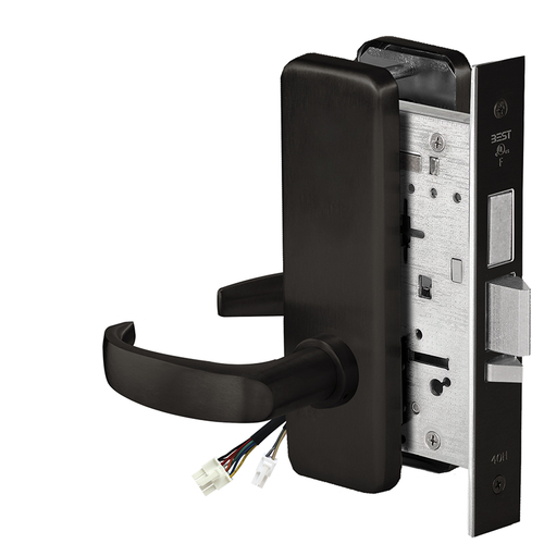 Electric Mortise Lock Flat Black Coated