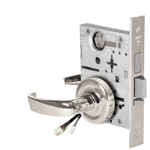 Electric Mortise Lock Bright Chrome