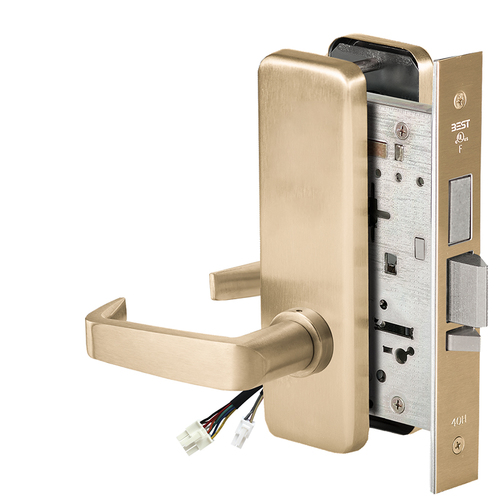 Electric Mortise Lock Satin Brass