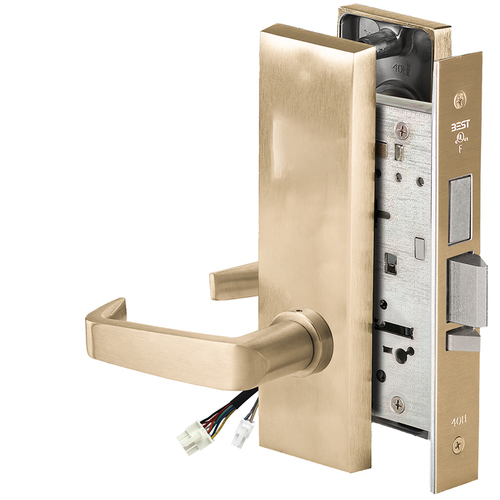 Electric Mortise Lock Satin Brass