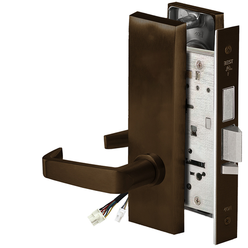 Electric Mortise Lock Dark Oxidized Satin Bronze Oil Rubbed