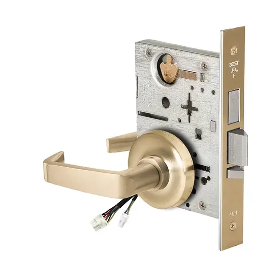 Electric Mortise Lock Satin Brass