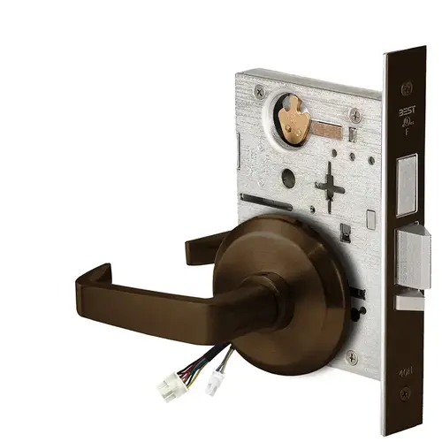 Electric Mortise Lock Dark Bronze Painted