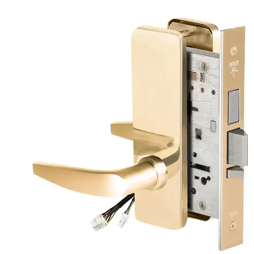 Electric Mortise Lock Bright Brass