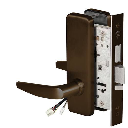 Electric Mortise Lock Dark Oxidized Satin Bronze Oil Rubbed