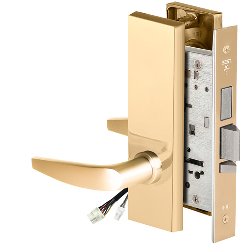 Electric Mortise Lock Bright Brass