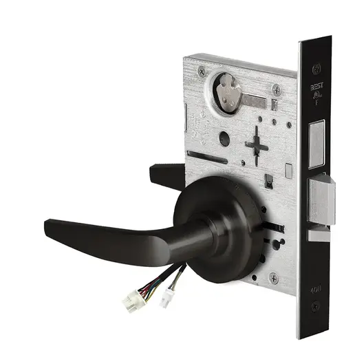 Electric Mortise Lock Flat Black Coated