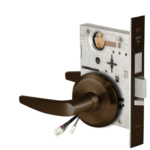 Electric Mortise Lock Dark Bronze Painted