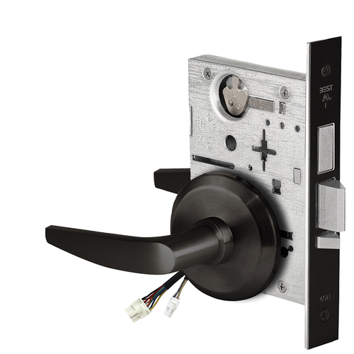 Electric Mortise Lock Flat Black Coated