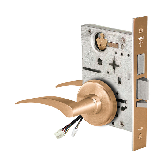 Electric Mortise Lock Satin Bronze Clear Coated